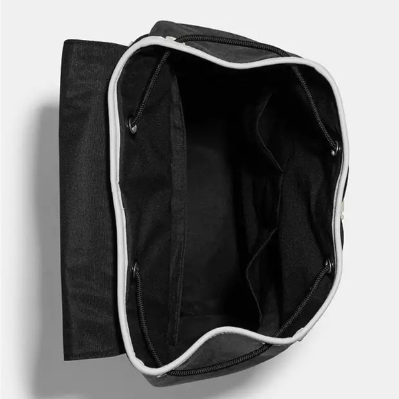 Black Coach Track Backpack in Signature Canvas - Picture 4 of 7